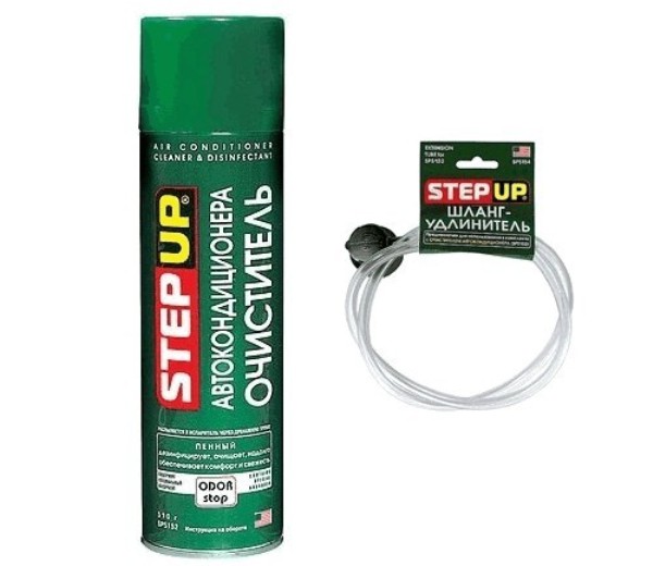 Описание пенного очистителя кондиционера автомобиля Step Up (SP5152), Liqui Moly и Plak
