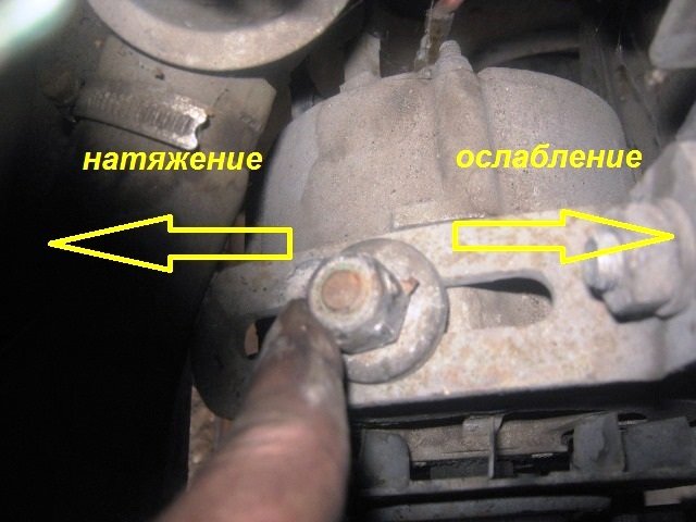 Самостоятельная замена ремня генератора на автомобиле ВАЗ 2107