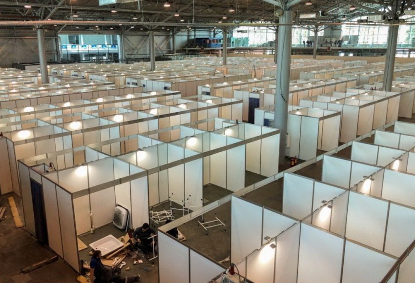 Московские автоцентры начали переделывать в госпитали для коронавирусных больных