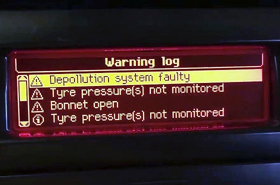 Depollution System Faulty Пежо 308 Перевод. Диагностика машины