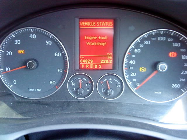 Handbrake on Ошибка Volkswagen Passat b5. Неполадки в электропроводке