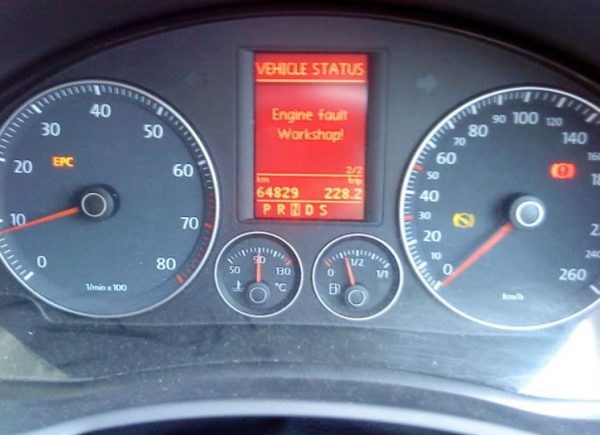 Handbrake on Ошибка Volkswagen Passat b5. Неполадки в электропроводке